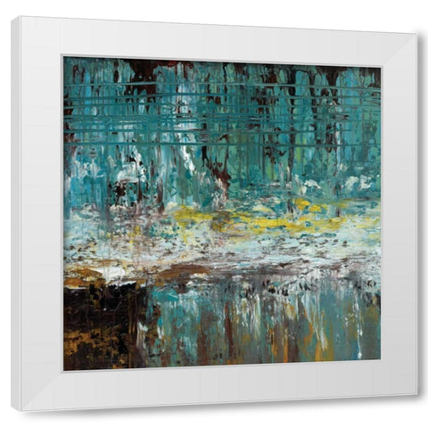 Deep Waters II White Modern Wood Framed Art Print by Roth, Jack