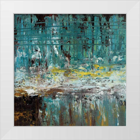 Deep Waters II White Modern Wood Framed Art Print by Roth, Jack