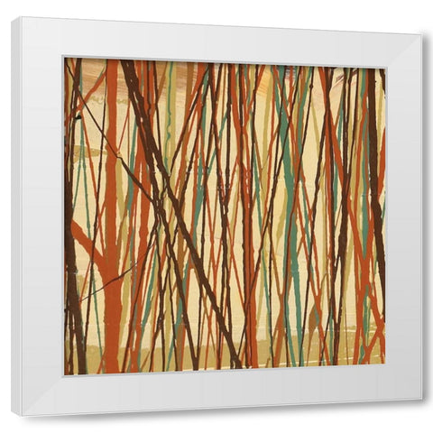Contempo I White Modern Wood Framed Art Print by Prentice, Susan