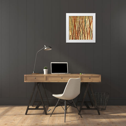 Contempo II White Modern Wood Framed Art Print by Prentice, Susan