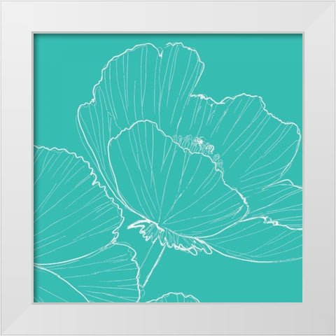 Tribeca Vibe I White Modern Wood Framed Art Print by Peters, Celeste