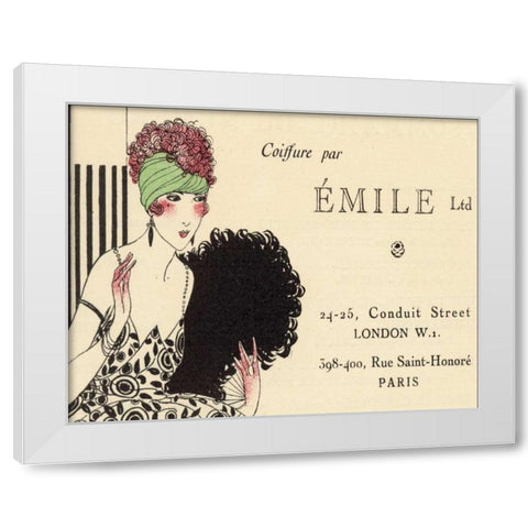 Paris Style I White Modern Wood Framed Art Print by Grenier, Henri