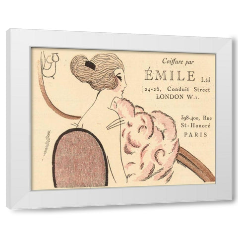 Paris Style II White Modern Wood Framed Art Print by Grenier, Henri