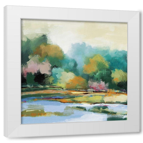 Bedford Hills White Modern Wood Framed Art Print by Rogers, Adam