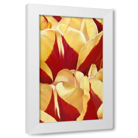 Arti Tulip II White Modern Wood Framed Art Print by Poelstra-Holzhaus, Yvonne