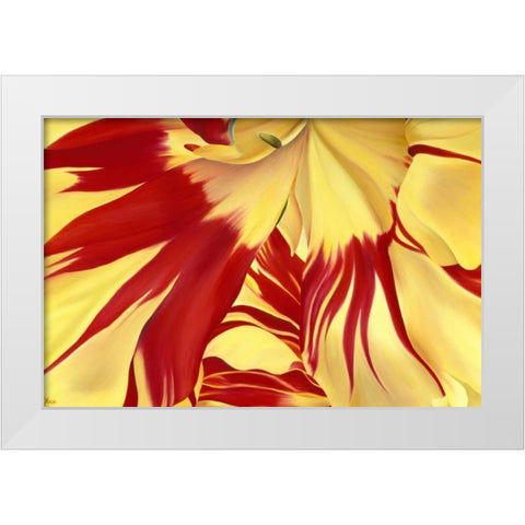 Alone White Modern Wood Framed Art Print by Poelstra-Holzhaus, Yvonne