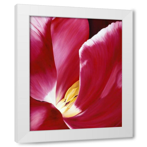 Look closer White Modern Wood Framed Art Print by Poelstra-Holzhaus, Yvonne