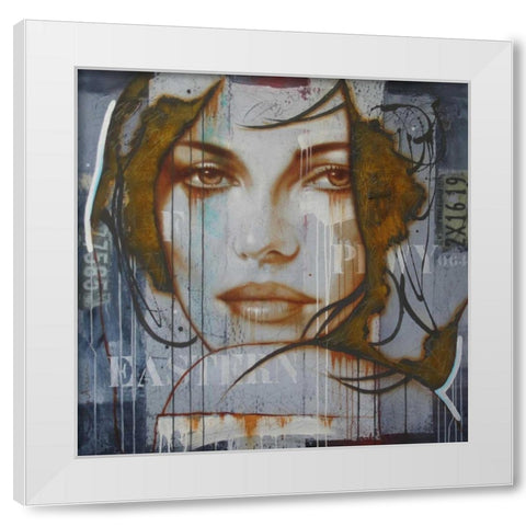 Easton Parkway White Modern Wood Framed Art Print by Jochem, Hans