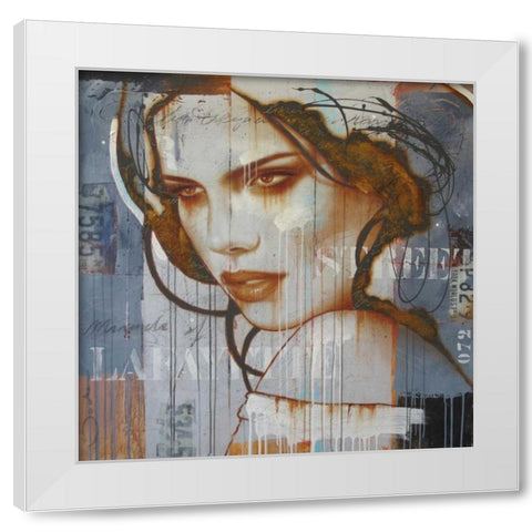 Miracle in Lafayette street White Modern Wood Framed Art Print by Jochem, Hans