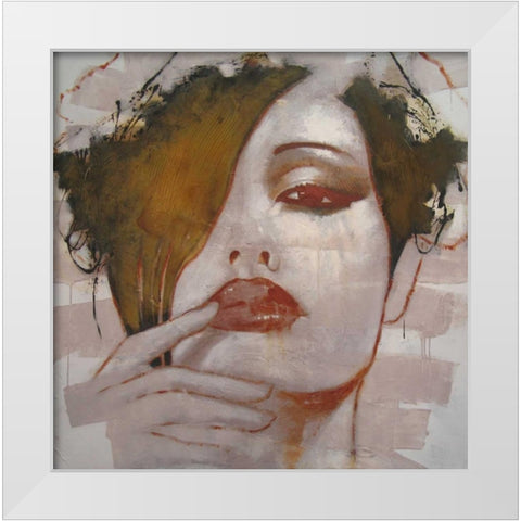 Ill keep it in mind White Modern Wood Framed Art Print by Jochem, Hans