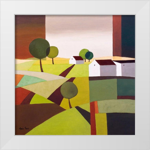 Hamlet VI White Modern Wood Framed Art Print by Paus, Hans