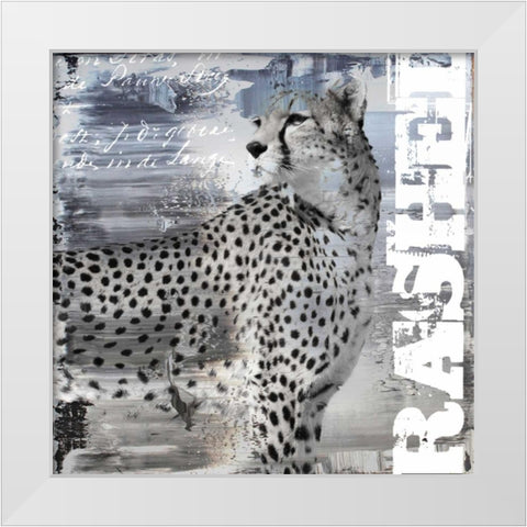 Rashed II White Modern Wood Framed Art Print by Baker, Micha