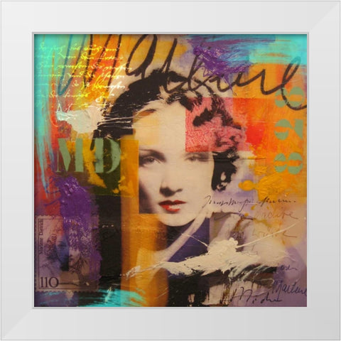 Marlene D. White Modern Wood Framed Art Print by Baker, Micha