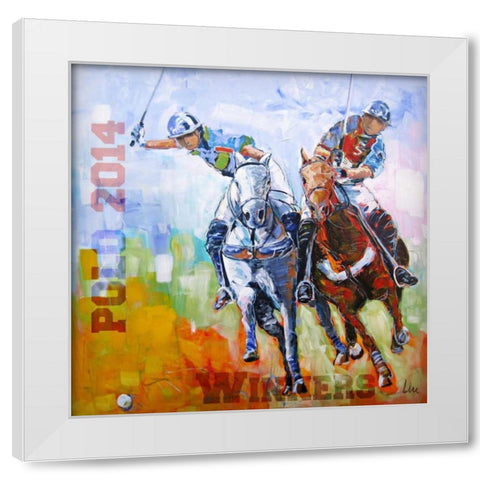 Winners White Modern Wood Framed Art Print by Luc