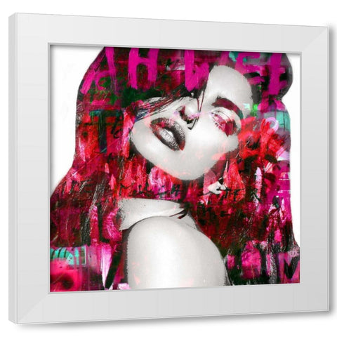 Emotion White Modern Wood Framed Art Print by Baker, Micha