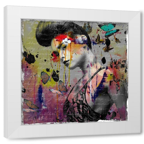 Wait forâ€¦. White Modern Wood Framed Art Print by Baker, Micha