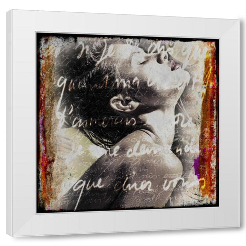 Feeling White Modern Wood Framed Art Print by Baker, Micha