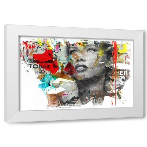 Wish forâ€¦. White Modern Wood Framed Art Print by Baker, Micha