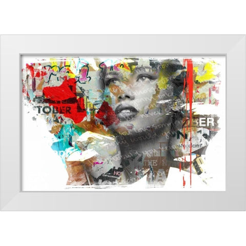 Wish forâ€¦. White Modern Wood Framed Art Print by Baker, Micha