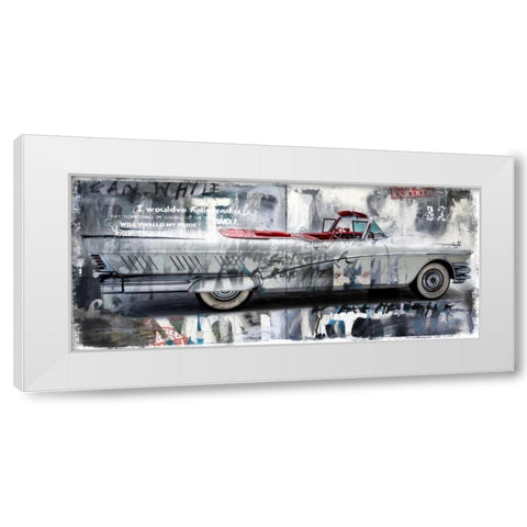 Driving home II White Modern Wood Framed Art Print by Baker, Micha