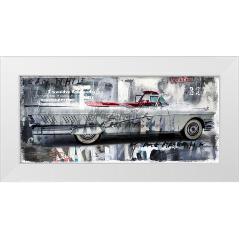 Driving home II White Modern Wood Framed Art Print by Baker, Micha