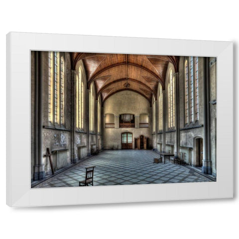 Salve Mater White Modern Wood Framed Art Print by Sneeuw, Ivo