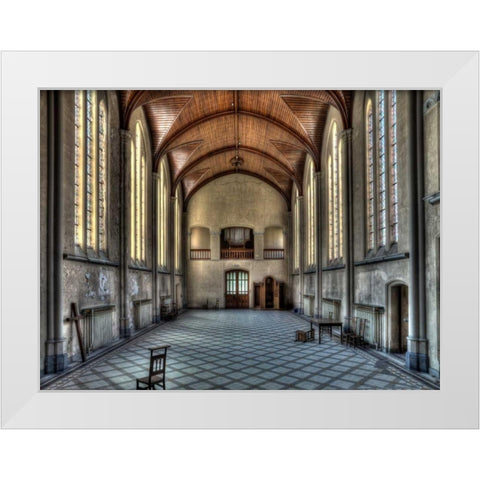 Salve Mater White Modern Wood Framed Art Print by Sneeuw, Ivo