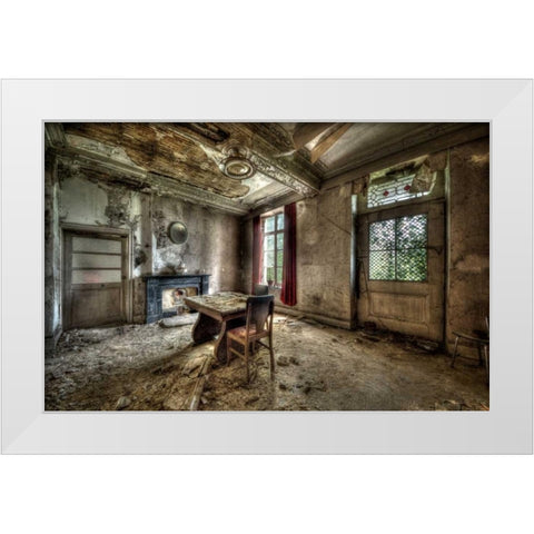 Chateau de vivre I  White Modern Wood Framed Art Print by Sneeuw, Ivo