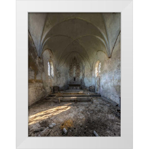 Chapel de la Meuse II White Modern Wood Framed Art Print by Sneeuw, Ivo