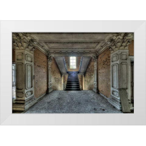 Chateau Rochendaal II White Modern Wood Framed Art Print by Sneeuw, Ivo