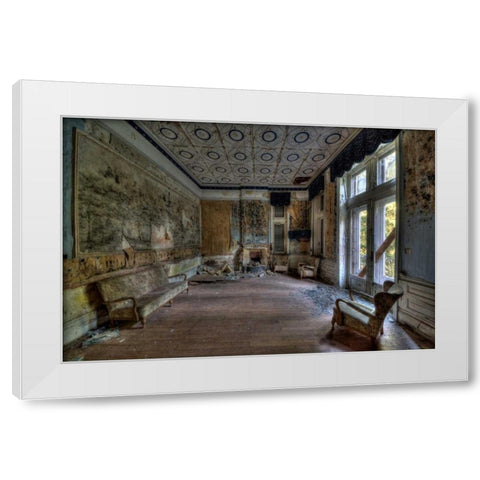 Hotel Rouge III White Modern Wood Framed Art Print by Sneeuw, Ivo