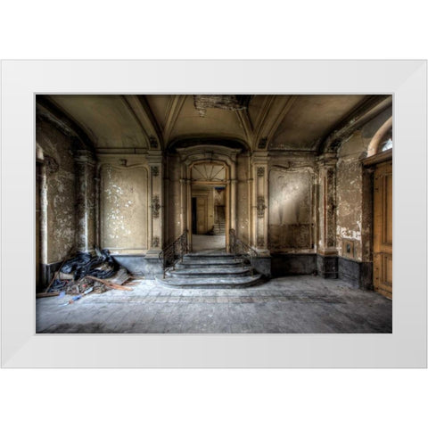 Chateau Venetia White Modern Wood Framed Art Print by Sneeuw, Ivo