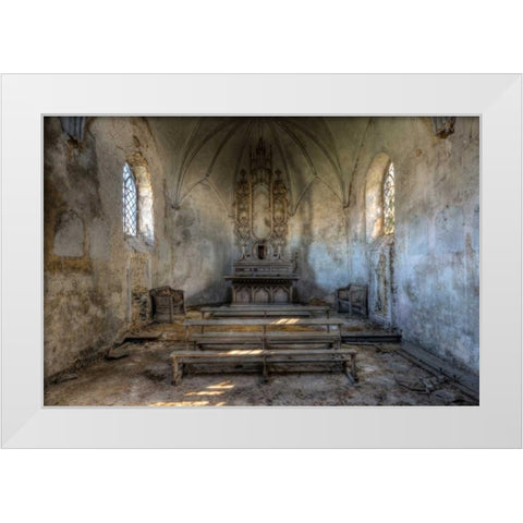 Chapel de la Meuse III White Modern Wood Framed Art Print by Sneeuw, Ivo