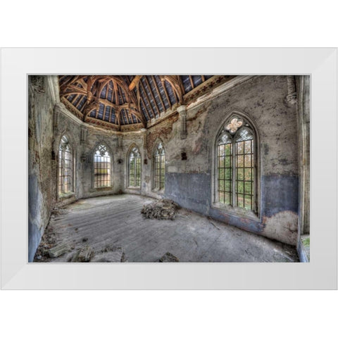 Chateau Hogemeyer White Modern Wood Framed Art Print by Sneeuw, Ivo