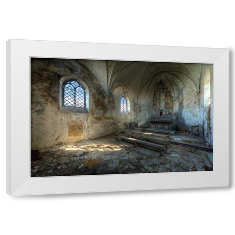Chapel de la Meuse VI White Modern Wood Framed Art Print by Sneeuw, Ivo