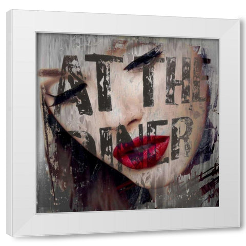 Regrets I White Modern Wood Framed Art Print by Baker, Micha