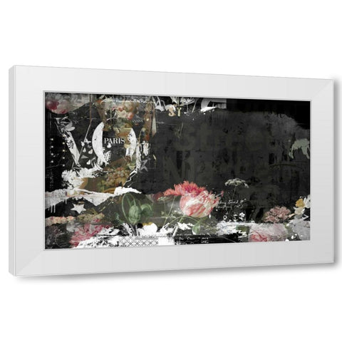 les fleurs de Paris White Modern Wood Framed Art Print by Albers, Teis