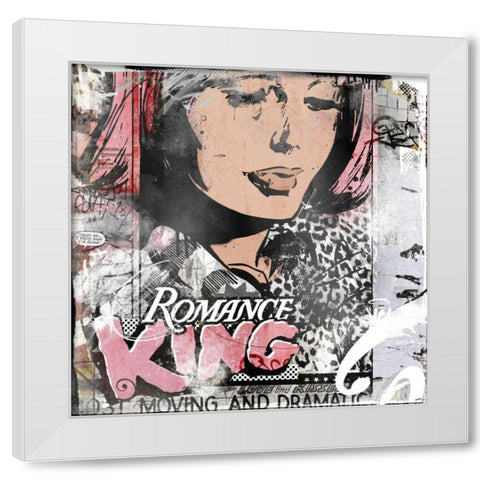 Romance King White Modern Wood Framed Art Print by Albers, Teis