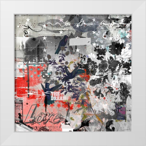 Love the dream White Modern Wood Framed Art Print by Albers, Teis