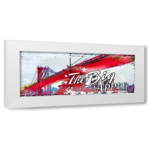 the Big Apple White Modern Wood Framed Art Print by Albers, Teis