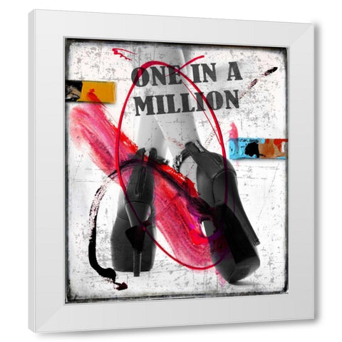 Heels and Legs III White Modern Wood Framed Art Print by Baker, Micha