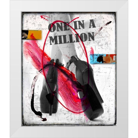 Heels and Legs III White Modern Wood Framed Art Print by Baker, Micha