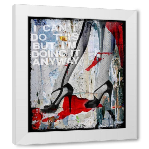 Heels and Legs IV White Modern Wood Framed Art Print by Baker, Micha