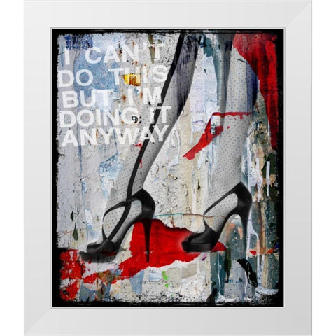 Heels and Legs IV White Modern Wood Framed Art Print by Baker, Micha