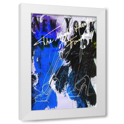 Heels and Legs V White Modern Wood Framed Art Print by Baker, Micha