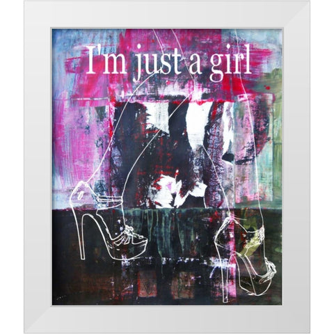 Lady Leg II White Modern Wood Framed Art Print by Baker, Micha