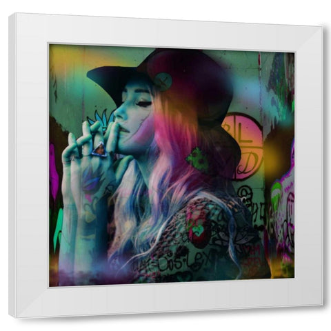 Charlie White Modern Wood Framed Art Print by de Haas, Mascha