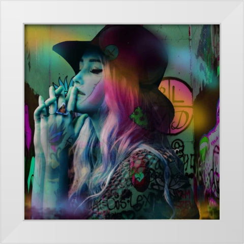 Charlie White Modern Wood Framed Art Print by de Haas, Mascha