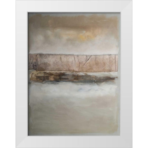 Land of Abstract III White Modern Wood Framed Art Print by Simonis, Julia