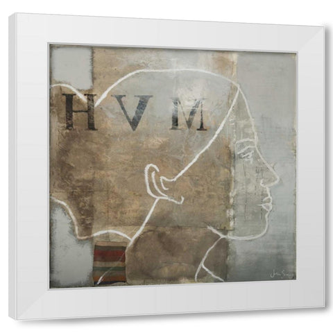 Massive White Modern Wood Framed Art Print by Simonis, Julia